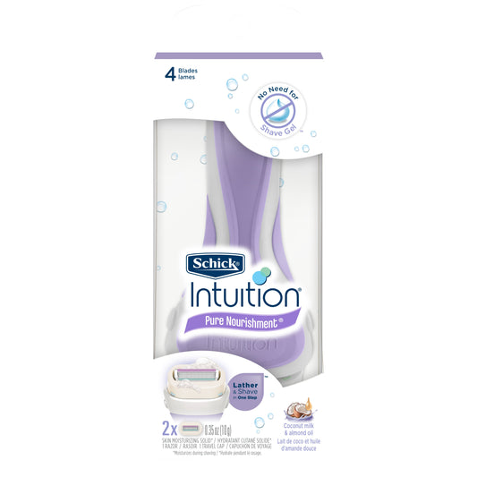 Schick Razor Intuition Coconut; 1 Each; 4 Per Box; 4 Per Case - High Mart Wholesale