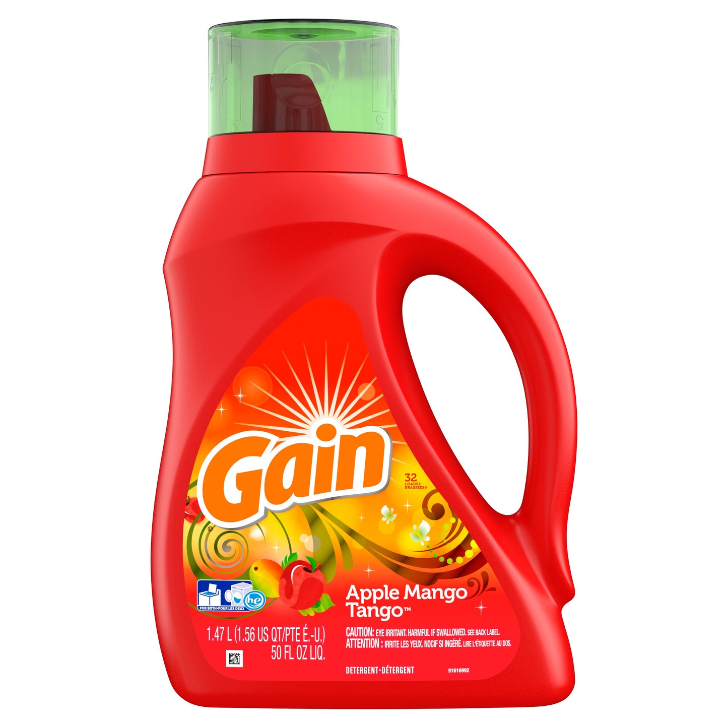 Gain Gain Liquid 2X Concentrate Apple Mango Tango 24 Load; 50 Fluid Ounces; 6 Per Case