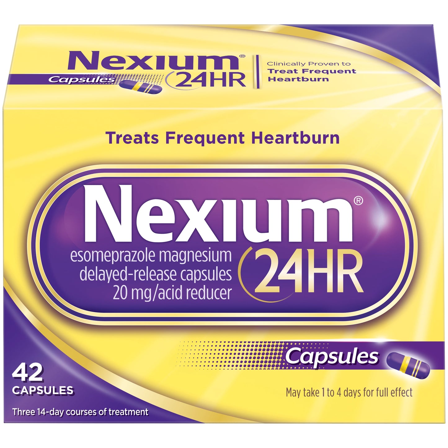 Nexium Acid Reducer Delayed-Released Tablets; 42 Each; 4 Per Box; 6 Per Case