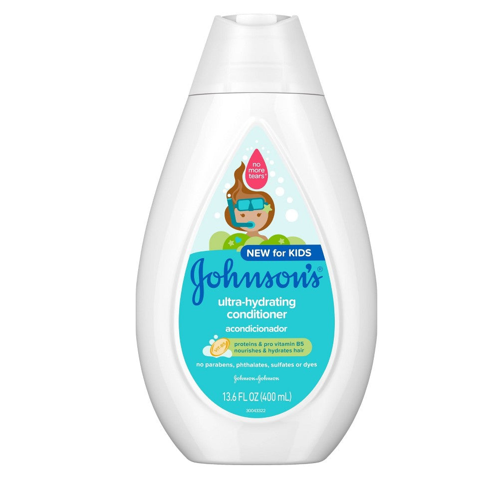 Johnson's Baby Ultra Hydrating Conditioner; 400 Milliliter Bottle; 400 Milileter; 3 Per Box; 8 Per Case - High Mart Wholesale