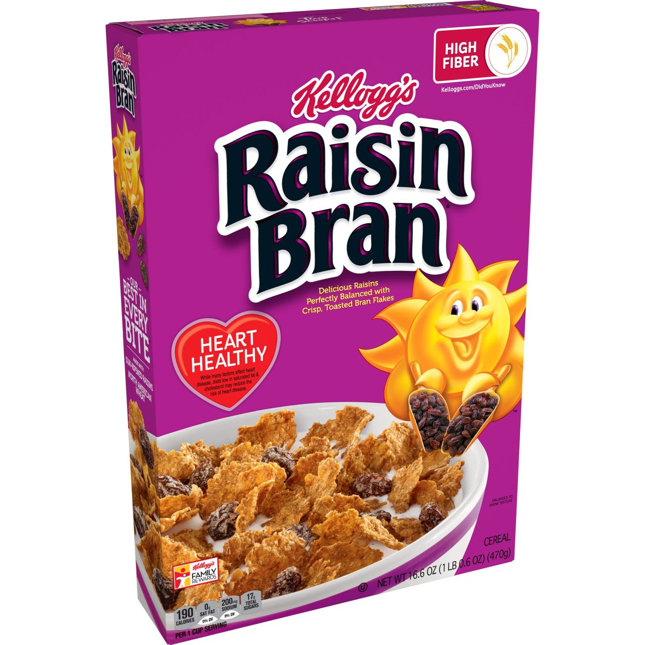 Kellogg's Raisin Bran Cereal; 16.6 Ounces; 10 Per Case