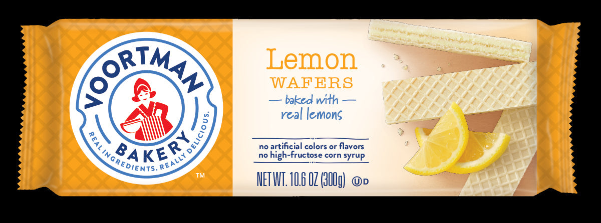 Voortman Lemon Layered Wafers; 10.6 Ounces; 12 Per Case - High Mart Wholesale