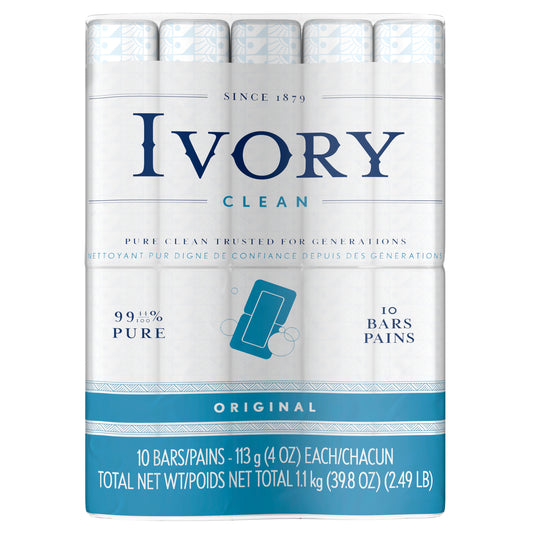 Ivory Bar Soap; 2.4 Pounds; 8 Per Case