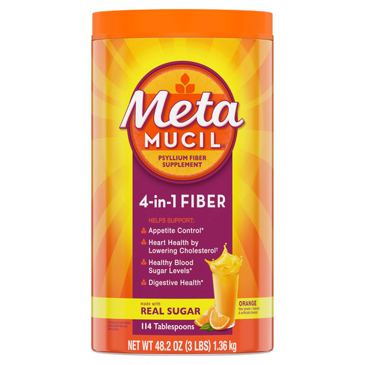 Metamucil Powder Orange Smooth Sugar; 3 Pounds; 4 Per Case