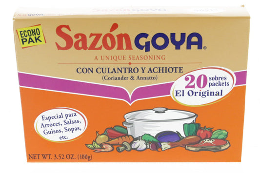 Goya Sazon Coriander & Annatto Seasoning Econo Pak; 3.52 Ounces; 18 Per Case