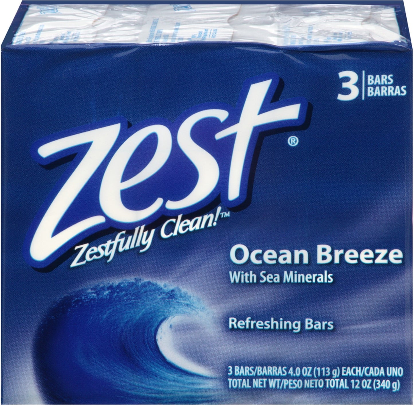 Zest Soap 3 Bar Ocean Breeze; 12 Ounces; 12 Per Case - High Mart Wholesale