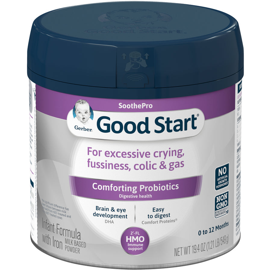 Gerber Good Start Soothe Pro Non-Gmo Milk-Based Powder Infant Formula Can With Iron; 19.4 Ounce; 4 Per Case - High Mart Wholesale