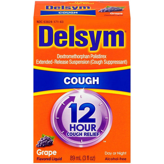 Deslym Extended Release Suspension Adult Grape; 3 Fluid Ounce; 3 Per Box; 4 Per Case