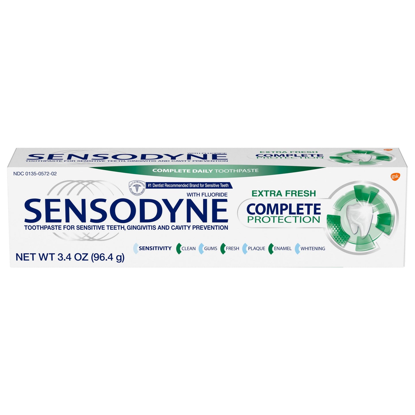 Sensodyne Complete Extra Fresh; 3.4 Ounce; 6 Per Box; 2 Per Case