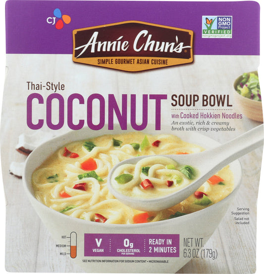 Annie Chun's Thai Coconut Soup Bowl; 6.3 Ounces; 6 Per Case - High Mart Wholesale