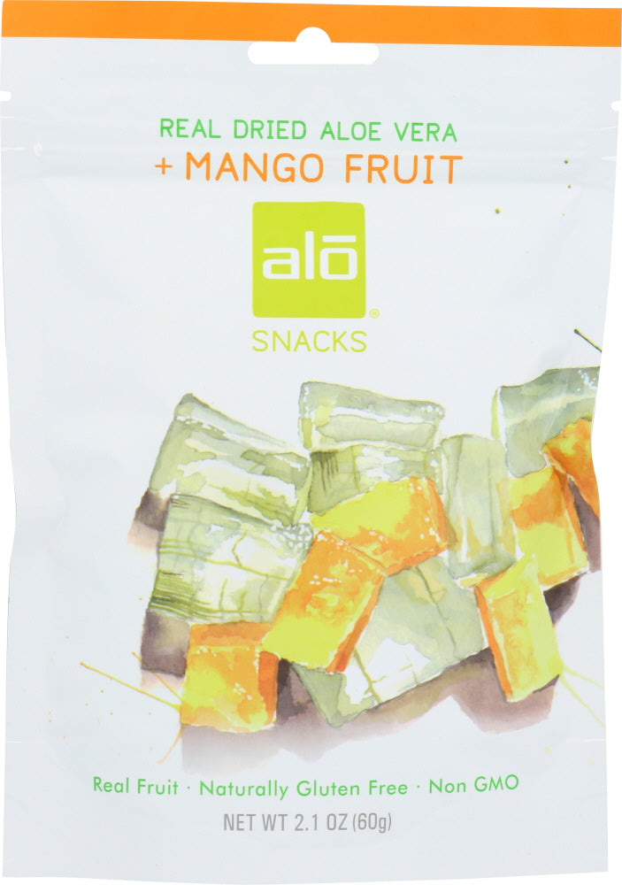 Alo Snacks Dried Aloe Vera & Mango; 2.1 Ounces; 10 Per Case - High Mart Wholesale