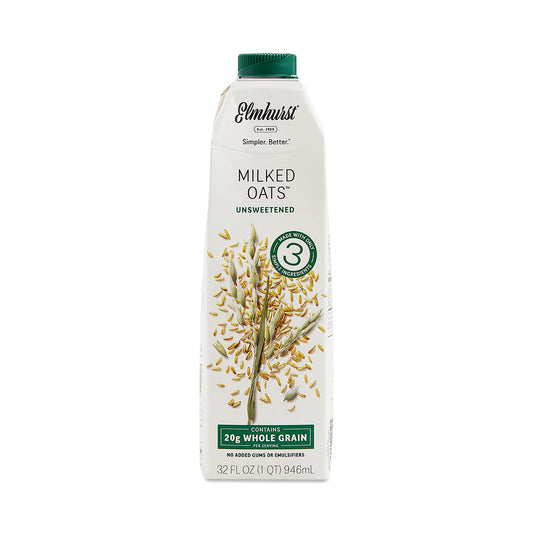 Elmhurst Milked Milked Unsweetened Oats; 32 Fluid Ounces; 6 Per Case