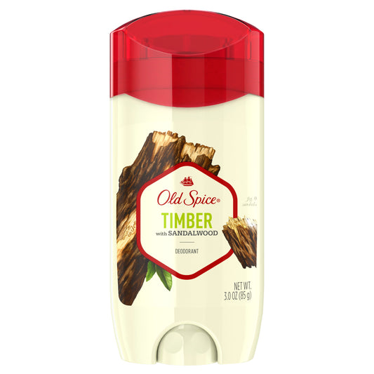Old Spice Deodorant For Men Timber With Sandalwood Inspired By Nature; 3 Ounces; 3 Per Box; 4 Per Case