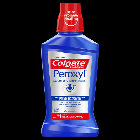 Colgate Peroxyl Mouthwash Rinse; 8 Fluid Ounces; 6 Per Case