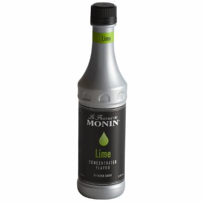 Monin Lime Concentrate Flavor; 375 Milileter; 4 Per Case - High Mart Wholesale