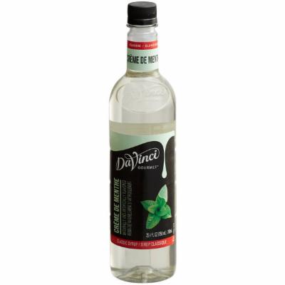 Davinci Gourmet Creme De Menthe Syrup; 750 Milileter; 4 Per Case - High Mart Wholesale