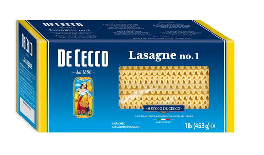 De Cecco No. 1 Lasagna; 1 Pounds; 12 Per Case