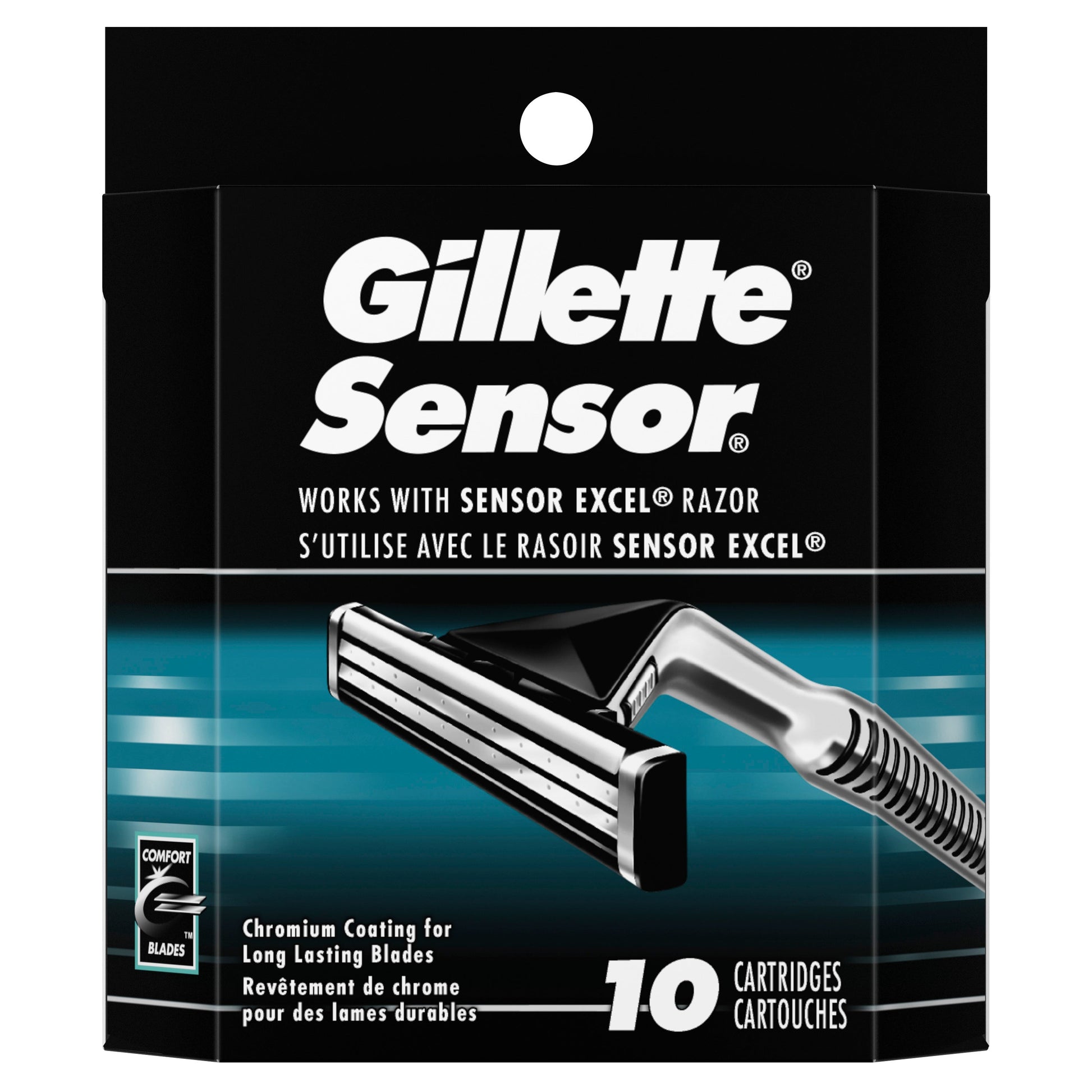 Gillette Sensor Razor Blade Blade; 10 Count; 6 Per Box; 6 Per Case - High Mart Wholesale