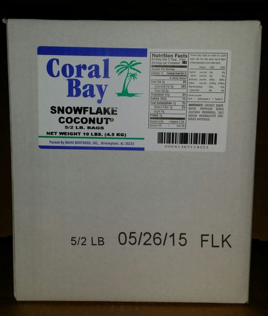 Coral Bay Coconut Snowflake; 10 Pounds - High Mart Wholesale