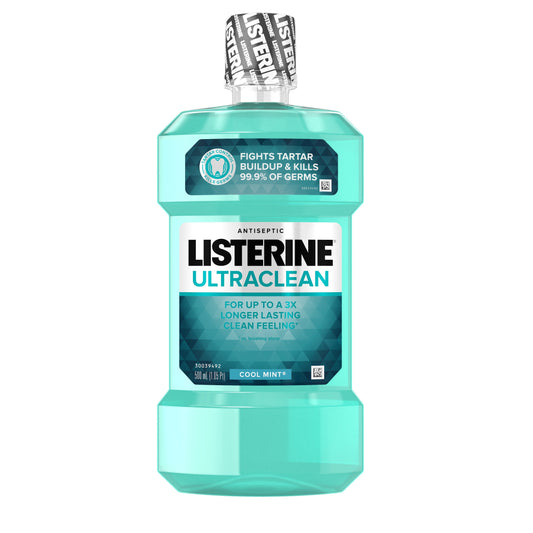 Listerine Antiseptic Ultraclean Cool Mint Mouthwash; 500 Milliliter; 6 Per Case