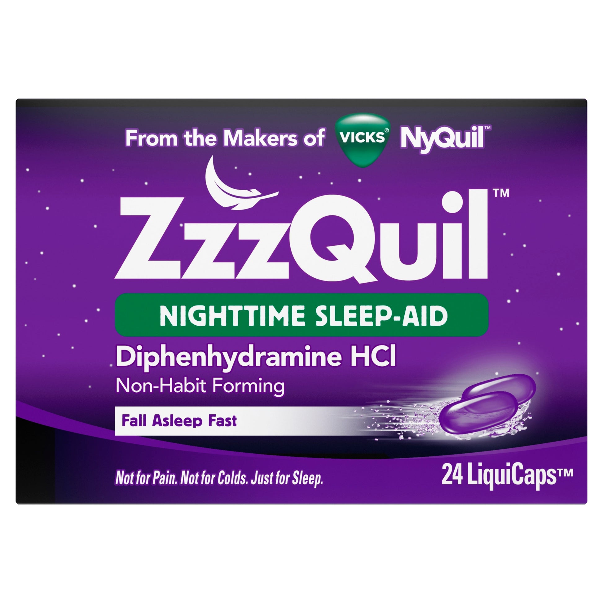 Vicks Zzzquil Nighttime Sleep Aid; 24 Count; 6 Per Box; 4 Per Case - High Mart Wholesale