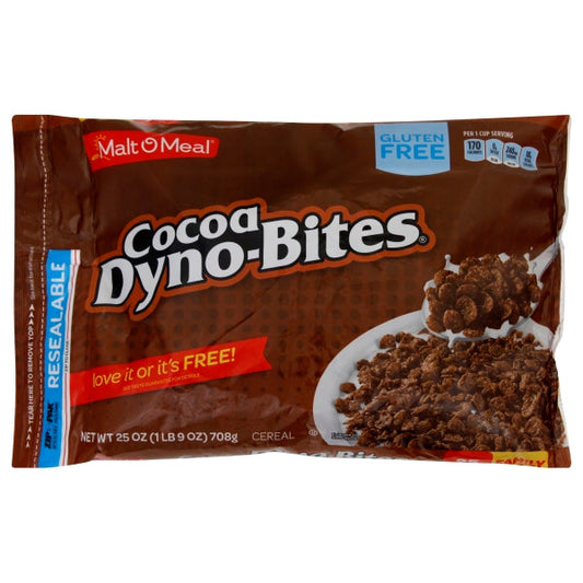 Malt O Meal Cocoa Dyno Bytes; 25 Ounces; 9 Per Case - High Mart Wholesale