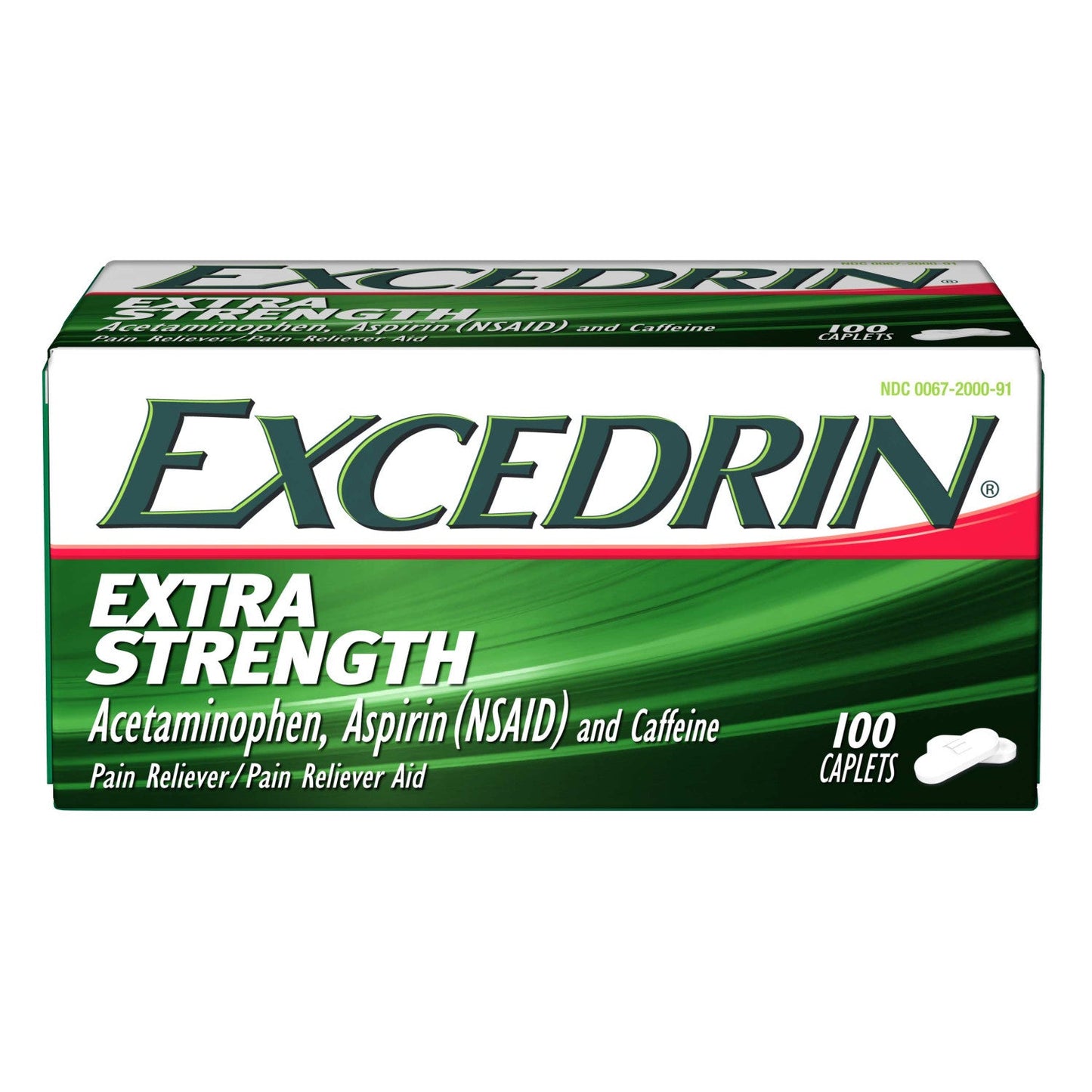 Excedrin Extra Strength; 100 Each; 3 Per Box; 8 Per Case