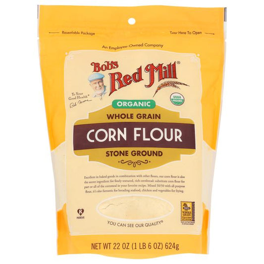 Bob's Red Mill Natural Foods Inc Corn Flour Organic; 22 Ounces; 4 Per Case