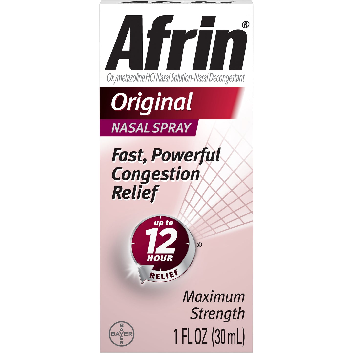 Afrin Original 12 Hour Nasal Spray 30Ml; 1.01 Fluid Ounces; 6 Per Box; 6 Per Case