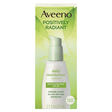 Aveeno Positively Radiant Daily Moisturizer; 2.5 Fluid Ounces; 3 Per Box; 4 Per Case - High Mart Wholesale