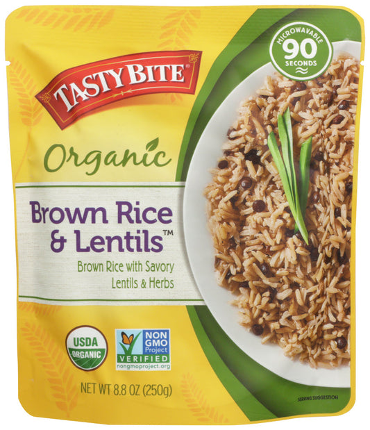 Tasty Bite Brown Rice Lentils; 8.8 Ounces; 12 Per Case - High Mart Wholesale