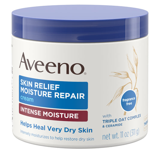 Aveeno Skin Relief Moisture Cream; 11 Ounces; 3 Per Box; 4 Per Case - High Mart Wholesale