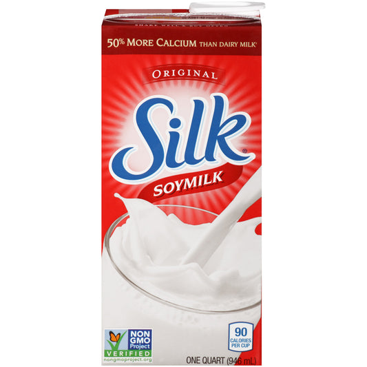 Silk Plain Soymilk; 946 Milileter; 12 Per Case