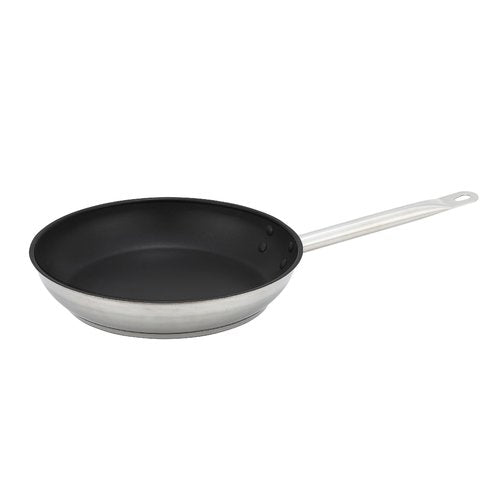 Winco Fry Pan Non Stick Stainless Steel 9 Inch; 1 Each - High Mart Wholesale