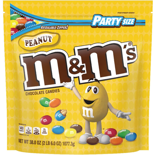 M&M's Peanut Xl Stand Up Pouch; 38 Ounces; 6 Per Case