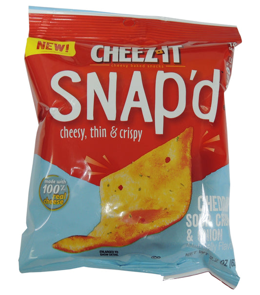 Cheez-It Snap'd Cheddar Sour Cream And Onion Crackers; 2.2 Ounces; 6 Per Case