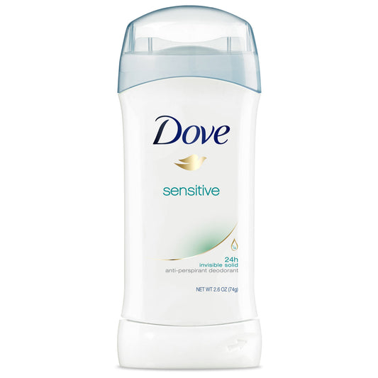 Dove Invisible Solid Sensitive Skin Antiperspirant; 2.6 Ounces; 6 Per Box; 2 Per Case