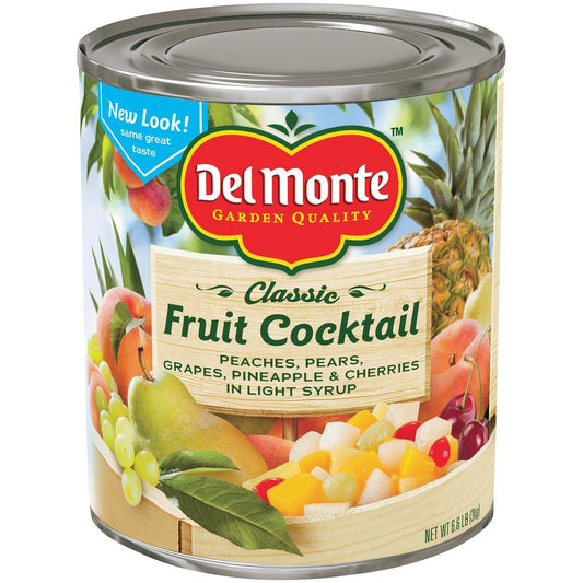 Del Monte Fruit Cocktail Extra Light Syrup; 105 Ounces; 6 Per Case