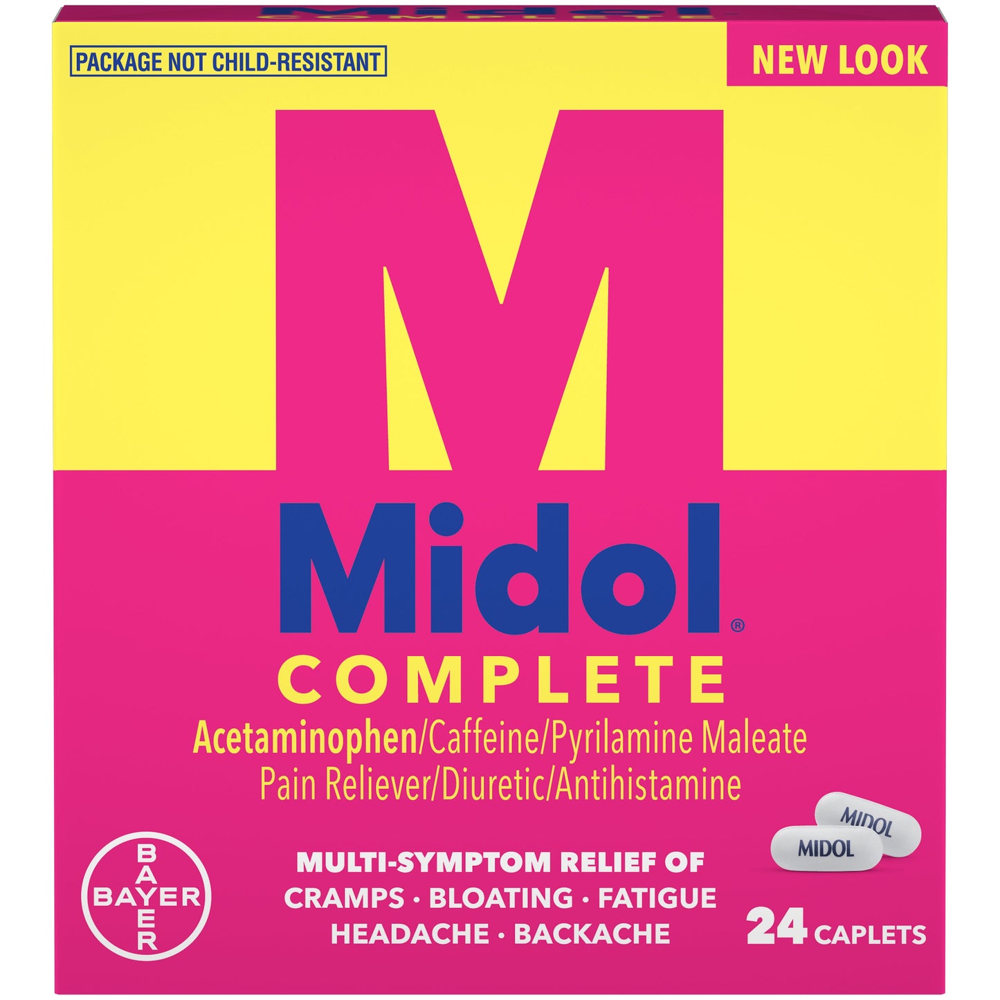 Midol Menstrual Cplt 24S3dz; 16 Piece; 3 Per Box; 12 Per Case