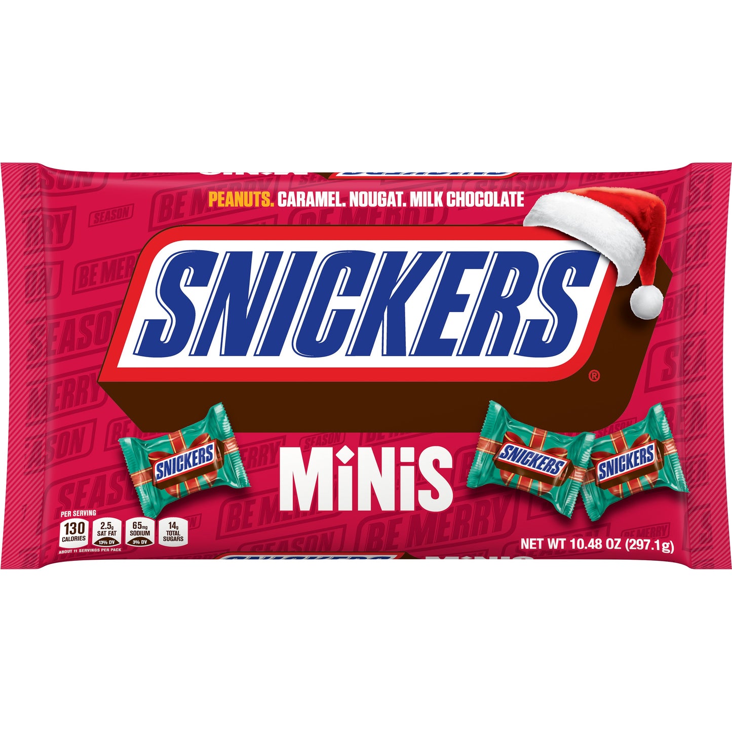 Snickers Miniature Christmas Display; 24 Count; 24 Per Case