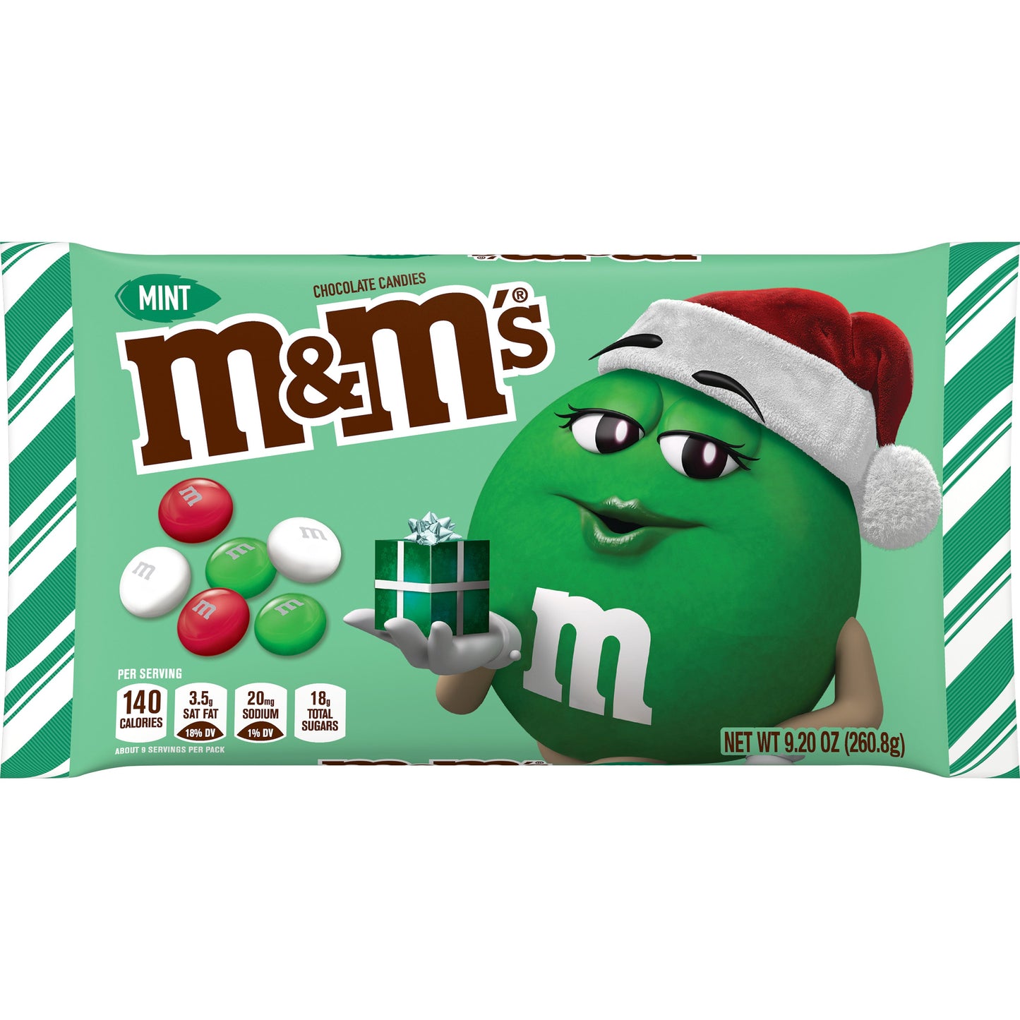 M&M's Holiday Mint Display Case Ready Christmas; 45 Count; 1 Per Case