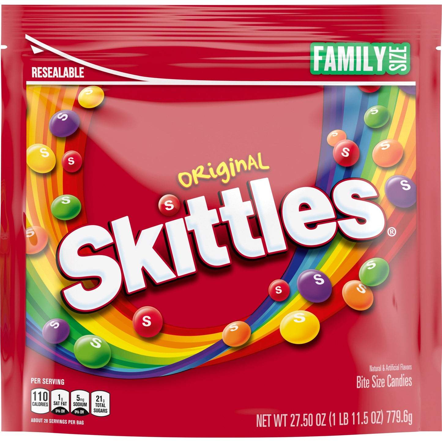 Skittles Original Stand Up Pouch; 27.5 Ounces; 6 Per Case