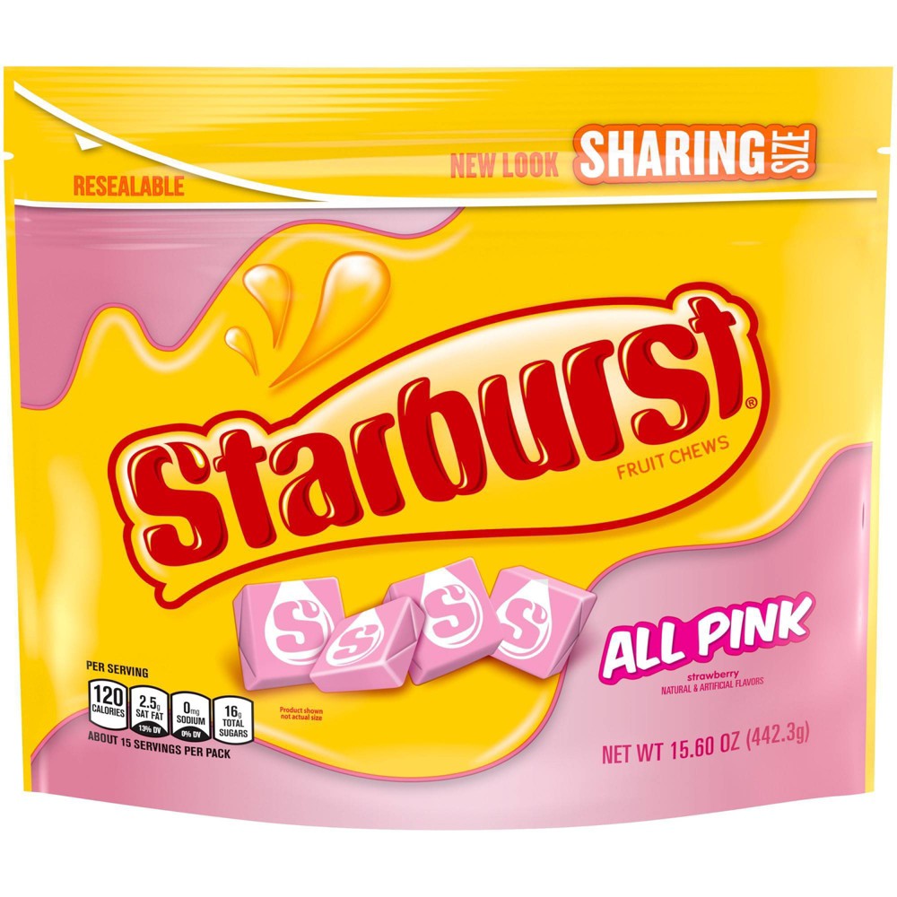 Starburst All Pink Stand Up Pouch; 15.6 Ounces; 6 Per Case