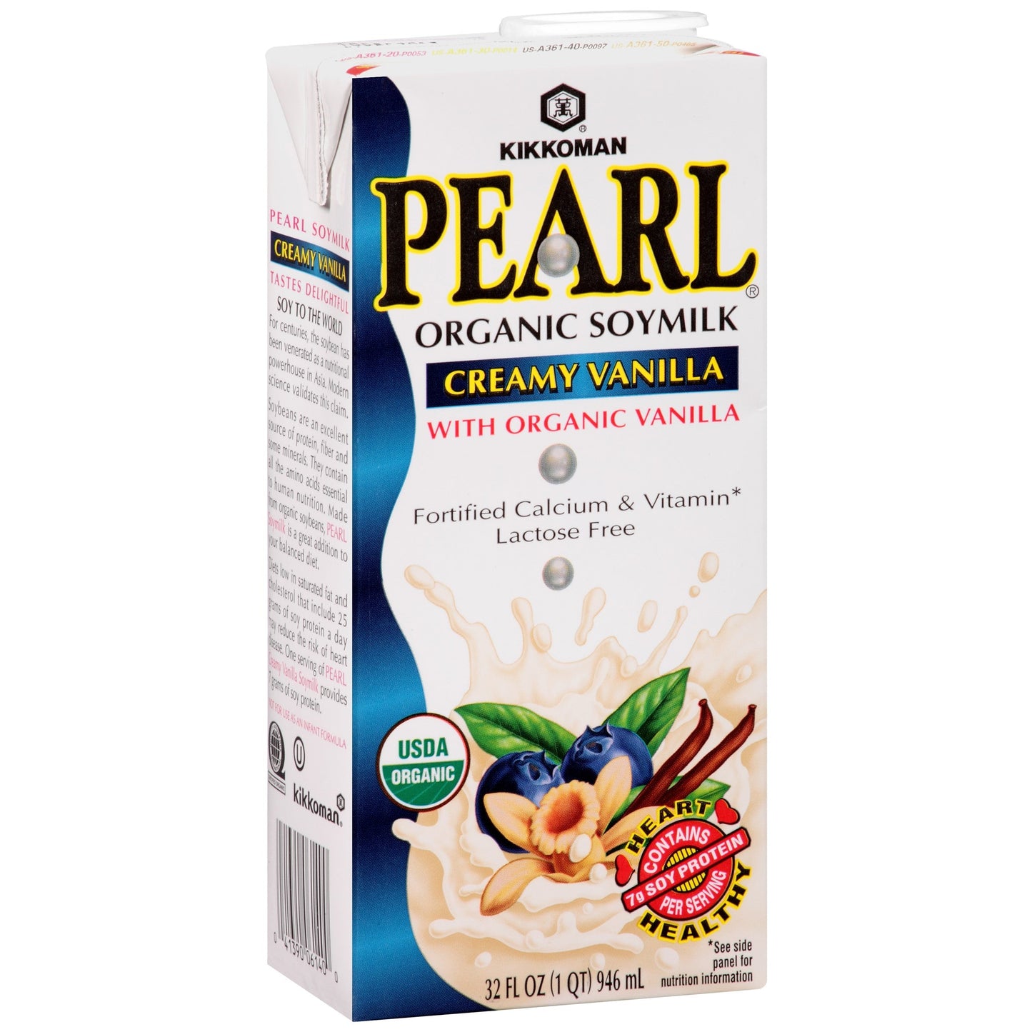 Kikkoman Pearl Organic Creamy Vanilla Soymilk; 2.15 Pounds; 12 Per Case - High Mart Wholesale