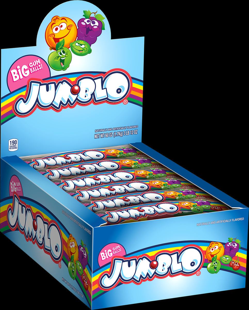 Rain-Blo Candy Rain-Blo Jumblo Assorted Gum Ball; 2.5 Ounces; 24 Per Box; 12 Per Case - High Mart Wholesale