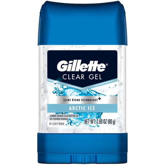 Gillette Clear Gel Arctic Ice 2.85 Ounce Deodorant; 2.85 Ounces; 3 Per Box; 4 Per Case - High Mart Wholesale