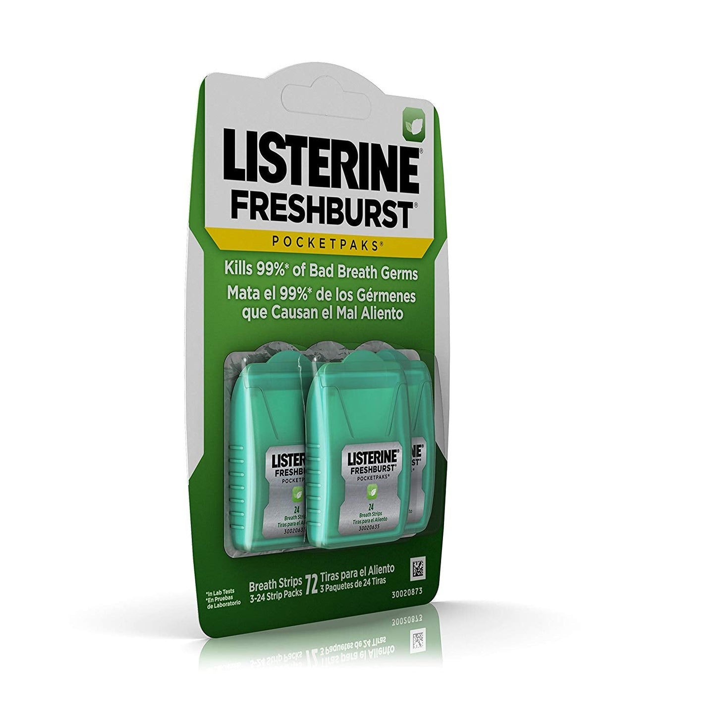 Listerine Freshburst Pocketpaks; 72 Count; 6 Per Box; 6 Per Case