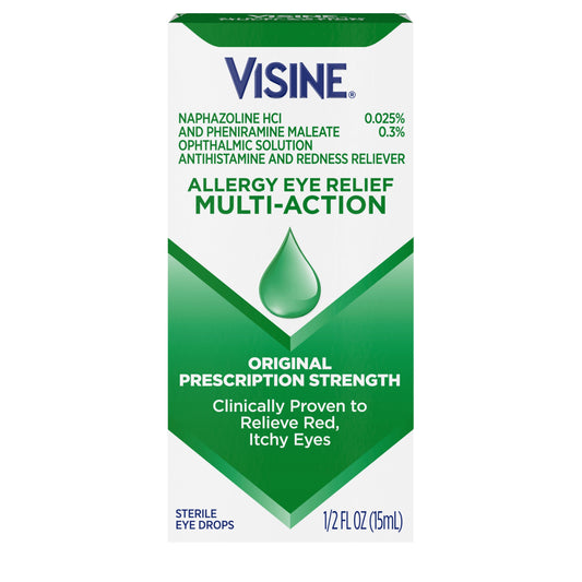 Visine Eye Allergy Relief Multi Action; 0.5 Fluid Ounce; 3 Per Box; 12 Per Case