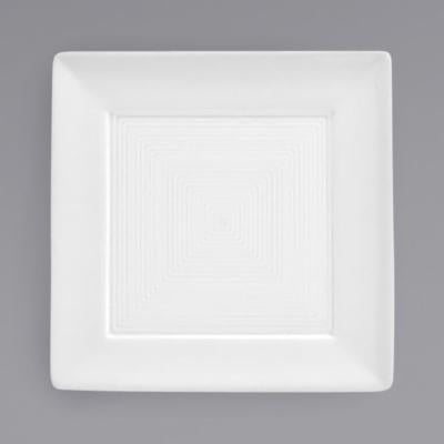 Front Of The House 5 Inch Square Spiral Plate; 12 Each; 1 Per Case - High Mart Wholesale