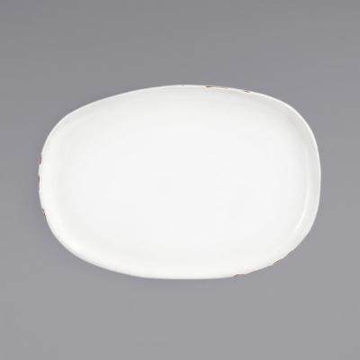 Front Of The House Oval Artefact Plate White 13 Inches; 4 Each; 1 Per Case - High Mart Wholesale